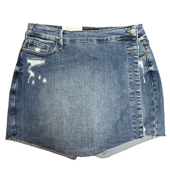 Judy Blue Denim Skort - Picture 1 of 9